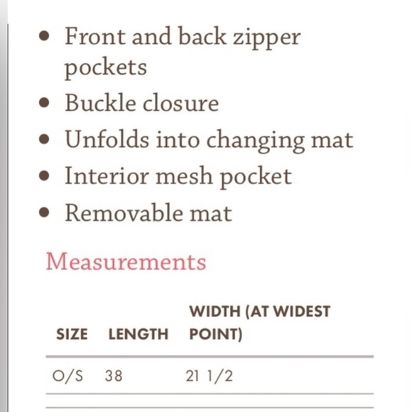 Matilda Jane Foldable Diaper Changing Pad Station for Babies and Toddlers - Picture 7 of 7